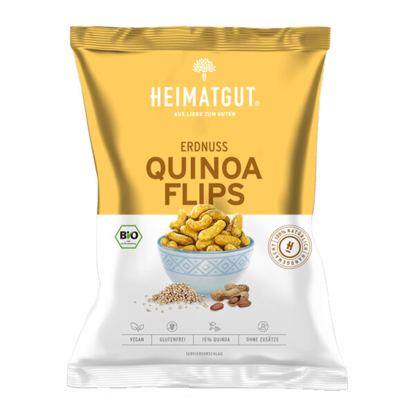 Heimatgut BIO Erdnuss-Quinoa Flips