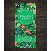 Chocolate and Love Mint Crunch Dark Chocolate 67% Kakao mit Pfefferminze